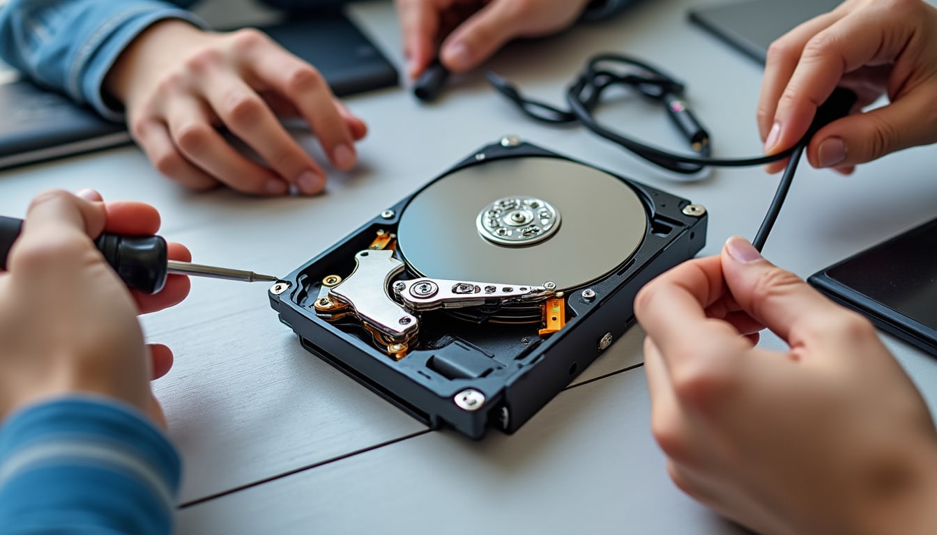 Disque dur qui claque : les gestes à ne pas faire